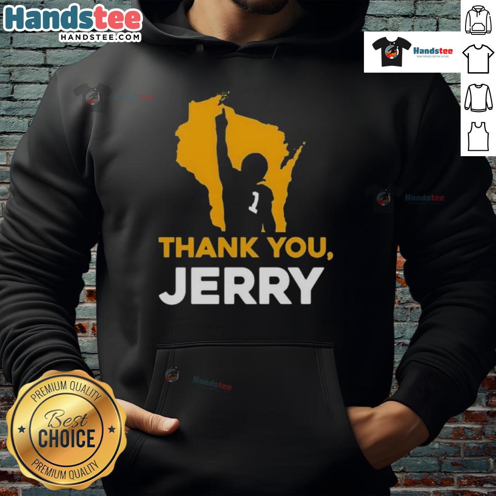 Nice Thank You Jerry Green Bay Packer Football Hoodie Alt Text: Nice Thank You Jerry Green Bay Packer football hoodie featuring team colors and logo, perfect for fans.