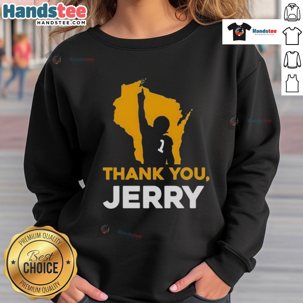 Nice Thank You Jerry Green Bay Packer Football Sweatshirt Nice thank you Jerry Green Bay Packer football sweatshirt in vibrant green with iconic logo, perfect for fans.