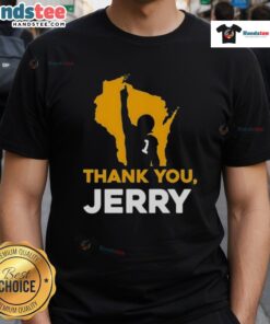 Nice Thank You Jerry Green Bay Packer Football T-Shirt featuring a bold graphic and vibrant team colors.