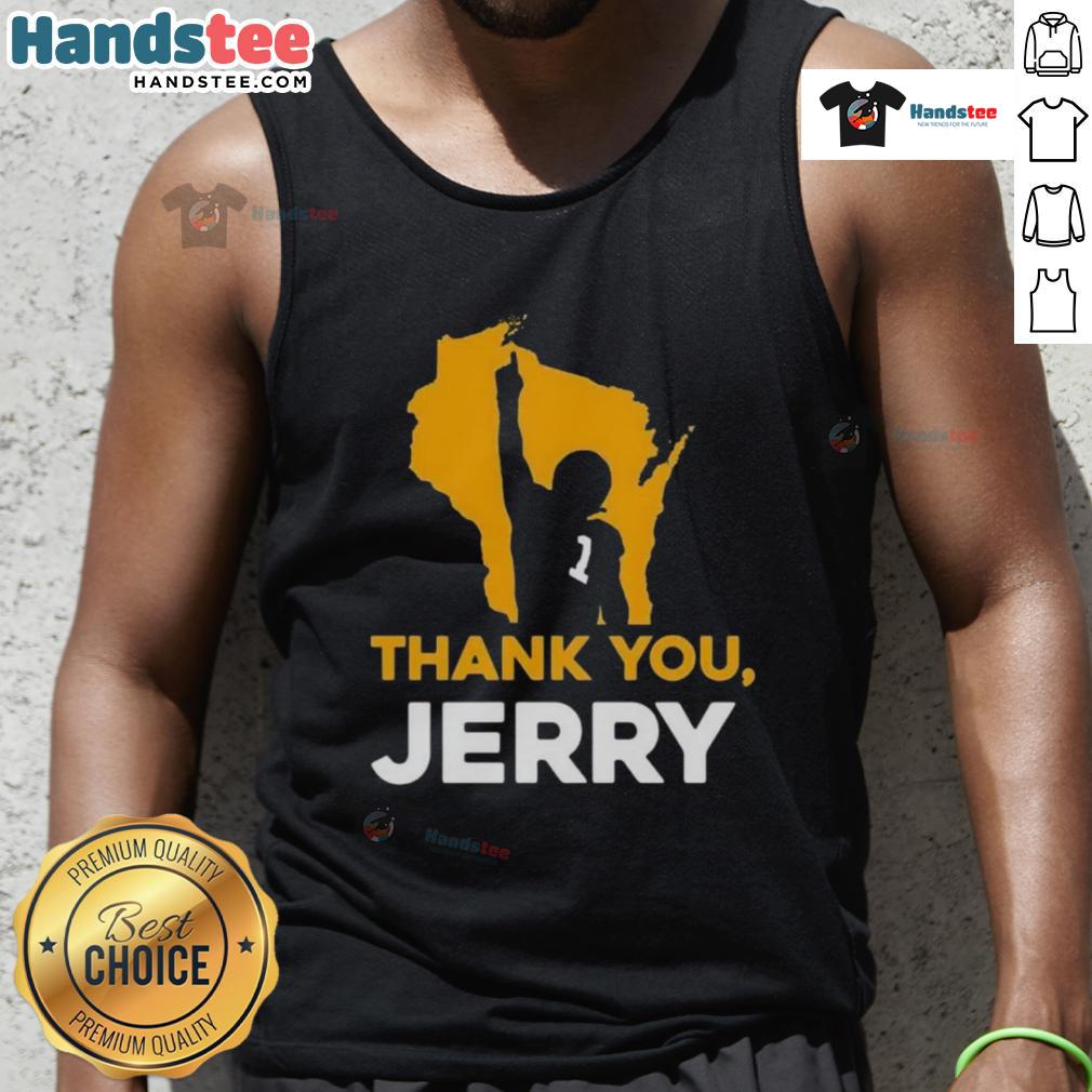 Nice Thank You Jerry Green Bay Packer Football Tank Top Jerry Green Bay Packer football tank top featuring a stylish design, perfect for game day and showing team spirit.
