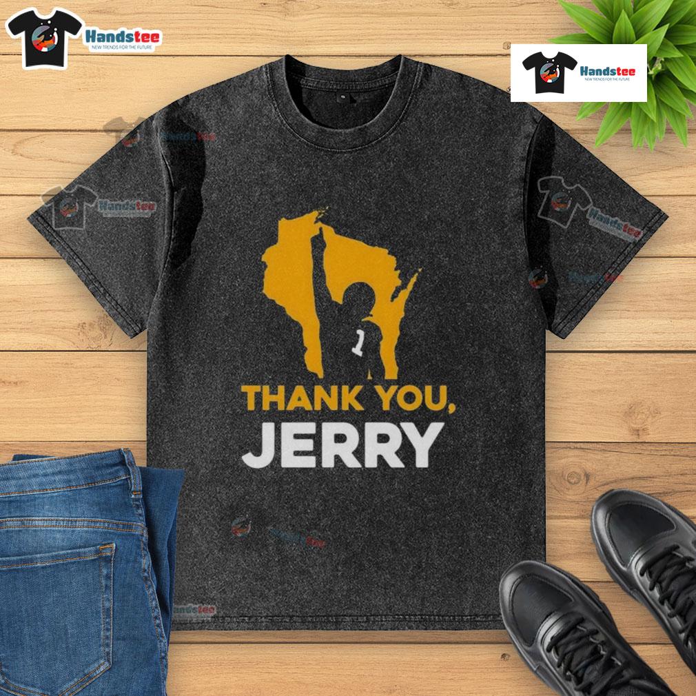Nice Thank You Jerry Green Bay Packer Football Washed T Shirt Alt Text: Nice thank you Jerry Green Bay Packer football washed t-shirt featuring team logo and vibrant colors.