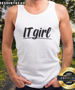 Alt Text: Stylish 'Nice, That's Showbiz Baby' It Girl tank top in vibrant colors, perfect for trendy summer outfits.
