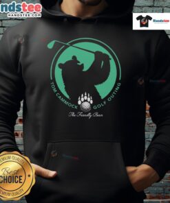Nice The Friendly Bear Tom Cammock Golf Outing hoodie featuring a cozy design perfect for golf enthusiasts.
