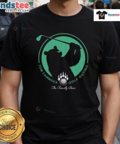 Nice The Friendly Bear Tom Cammock Golf Outing T-Shirt featuring a playful bear design perfect for golf enthusiasts.