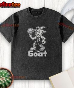Nice The Goat 94 Basketball Washed T-Shirt featuring a vintage design and comfortable fit for sports enthusiasts.