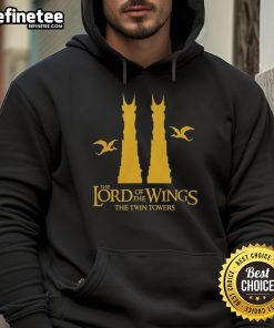 Nice The Lord Of The Wings The Twin Towers Hoodie featuring iconic fantasy designs, perfect for fans of the series.