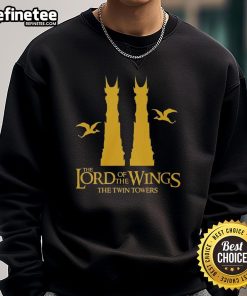 Nice The Lord of the Wings Twin Towers sweatshirt featuring a stylish design inspired by the epic fantasy series.