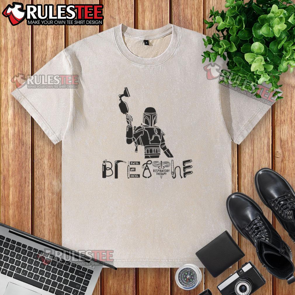 Nice The Mandalorian And Grogu Science Fiction Movie Breathe Washed T Shirt Alt Text: Nice The Mandalorian and Grogu science fiction movie graphic on a breathable washed T-shirt for fans.