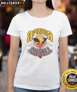 Nice The Simpsons Bart X Arizona Cardinals Ladies Tee featuring a vibrant design perfect for fans and casual wear.