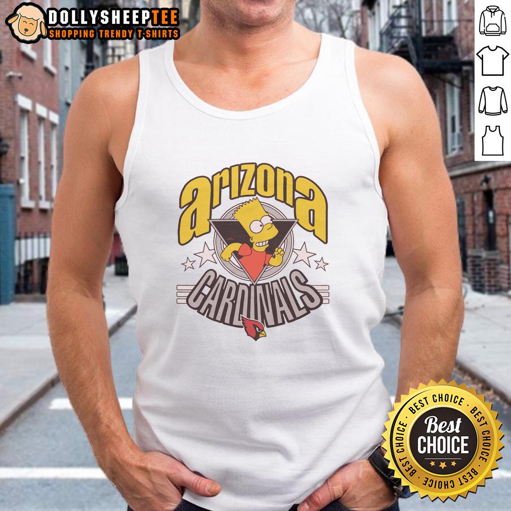 Nice The Simpsons Bart X Arizona Cardinals Tank Top Nice The Simpsons Bart X Arizona Cardinals tank top featuring vibrant graphics and a stylish design for fans.