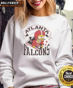 Nice The Simpsons Bart X Atlanta Falcons sweatshirt featuring vibrant graphics and a cozy design for fans of both.