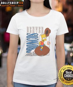 Nice The Simpsons Bart X Denver Broncos ladies tee featuring vibrant graphics and a stylish fit for fans.