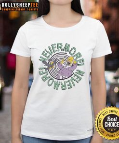 Nice The Simpsons Nevermore Ladies Tee featuring a creative design inspired by the beloved animated series.