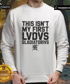 Stylish sweatshirt featuring 'Ludus Gladiatorius' design, perfect for fans of Ancient Roman gladiator culture.