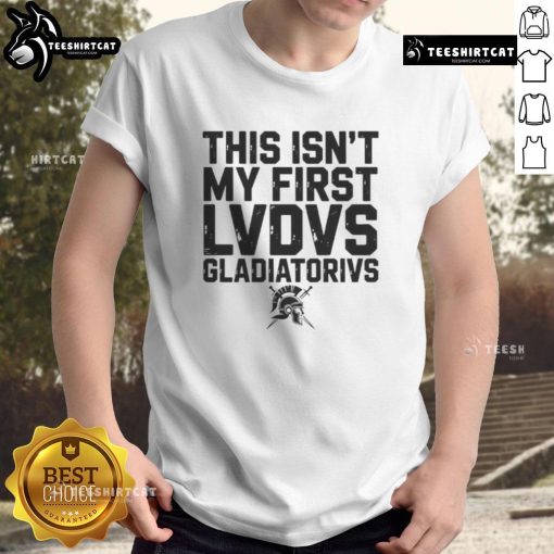 Nice This Isn't My First Ludus Gladiatorius T-Shirt featuring a bold gladiator design for ancient Rome enthusiasts.