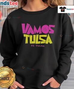 Nice Vamos Tusa FC Tulsa Sweatshirt in vibrant colors, perfect for fans to showcase their team pride and style.