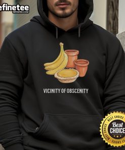 Nice Vicinity of Obscenity Banana Hoodie featuring vibrant yellow design, perfect for casual streetwear fashion.