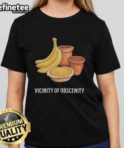 Alt Text: Nice Vicinity of Obscenity Banana Ladies Tee featuring vibrant graphic design on a stylish t-shirt.