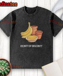 Nice vicinity of obscenity banana washed t-shirt featuring a vibrant banana graphic on soft fabric, perfect for casual wear.