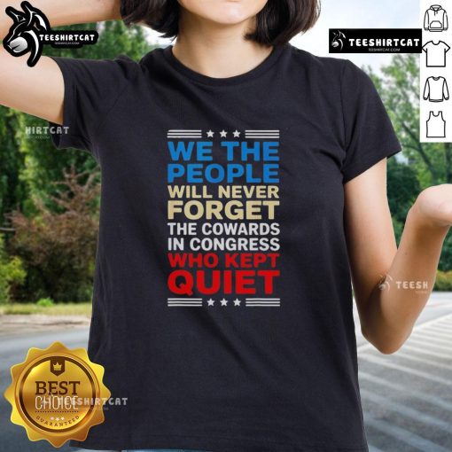 Stylish 'We The People' ladies tee featuring a bold message about Congress and accountability, perfect for patriotic fashion.