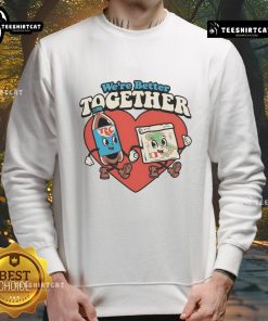 Cozy 'Nice We're Better Together' sweatshirt in soft fabric, perfect for casual outings and cozy nights in.