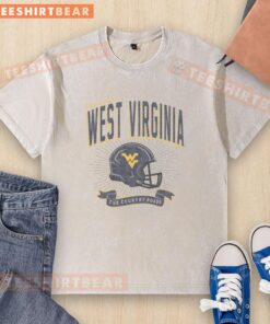 Nice West Virginia Mountaineers Prime Play Washed T-Shirt featuring team colors and logo, perfect for fans and casual wear.
