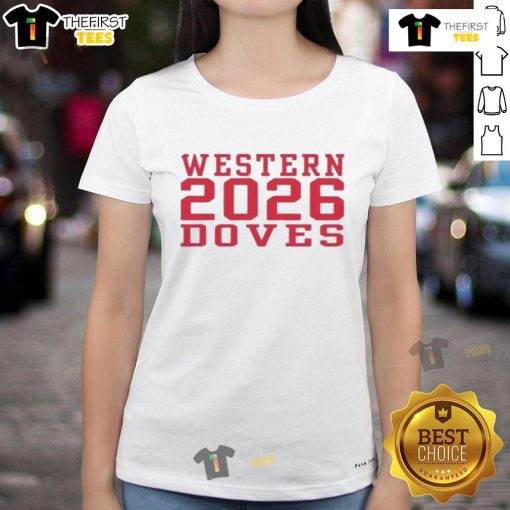 Nice Western 2026 Doves Ladies Tee featuring a stylish dove graphic and soft fabric, perfect for casual wear.
