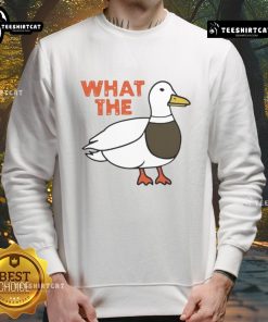 Cozy Nice What The Mallard sweatshirt featuring a playful duck graphic, perfect for casual wear and bird lovers.