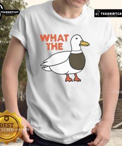 Nice What The Mallard T-Shirt featuring a vibrant duck graphic, perfect for nature lovers and casual wear enthusiasts.