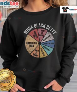 Nice Whoa Black Betty Sweatshirt featuring a stylish design and cozy fit, perfect for casual wear.