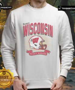 Cozy Nice Wisconsin Badgers Prime Play Sweatshirt in red, featuring team logo, perfect for game day and fans.