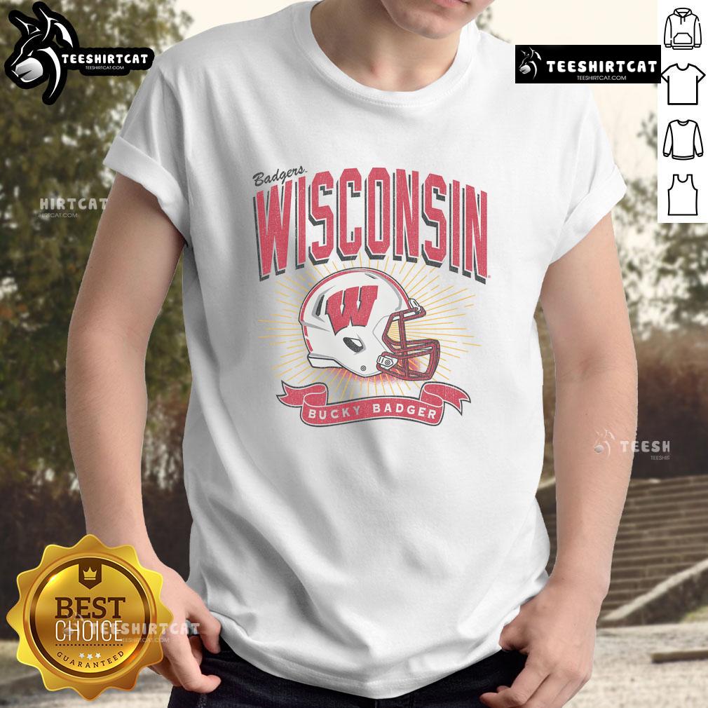 Nice Wisconsin Badgers Prime Play T Shirt Nice Wisconsin Badgers Prime Play T-Shirt featuring bold team colors and logo, perfect for fans and game day wear.