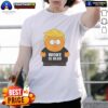 Funny 'Nice Woke Is Dead' Trump cartoon on South Park parody T-Shirt, perfect for political satire fans.