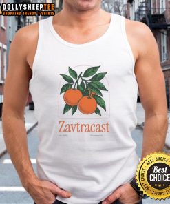 Nice Zavtracast Mandarin Summer Est 2015 tank top featuring a vibrant design, perfect for warm weather fashion.