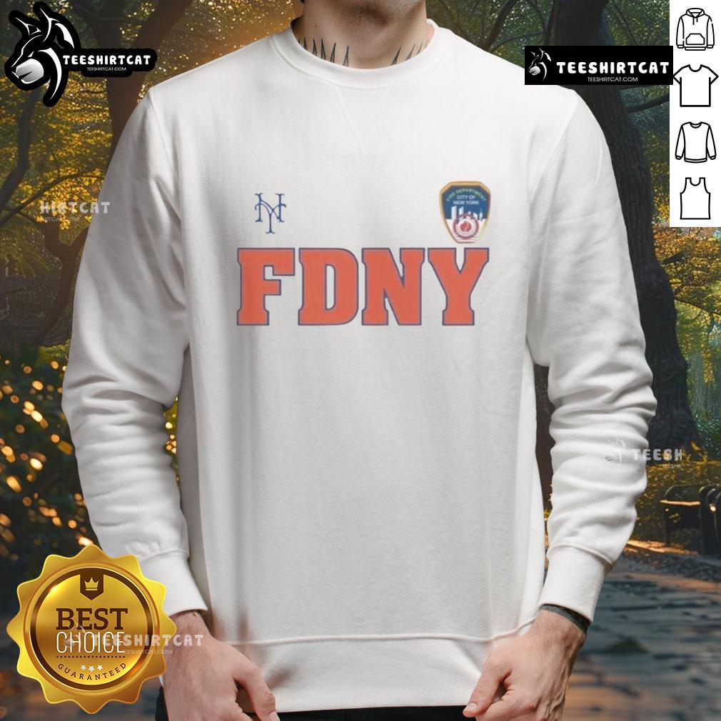 Official 2025 New York Mets Fdny 9 11 Sweatshirt 2025 New York Mets FDNY 9/11 sweatshirt featuring team logo, honoring first responders and commemorating heroism.