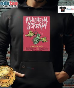 Official A Wilhelm Scream 2025 Canada Tour Poster hoodie featuring vibrant design and tour details.