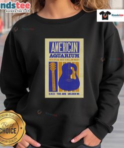 Official American Aquarium Oct 1, 2025 poster sweatshirt featuring The Ark in Ann Arbor, Michigan design.