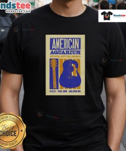 Official American Aquarium Oct 1, 2025 concert poster t-shirt featuring The Ark, Ann Arbor, Michigan design.