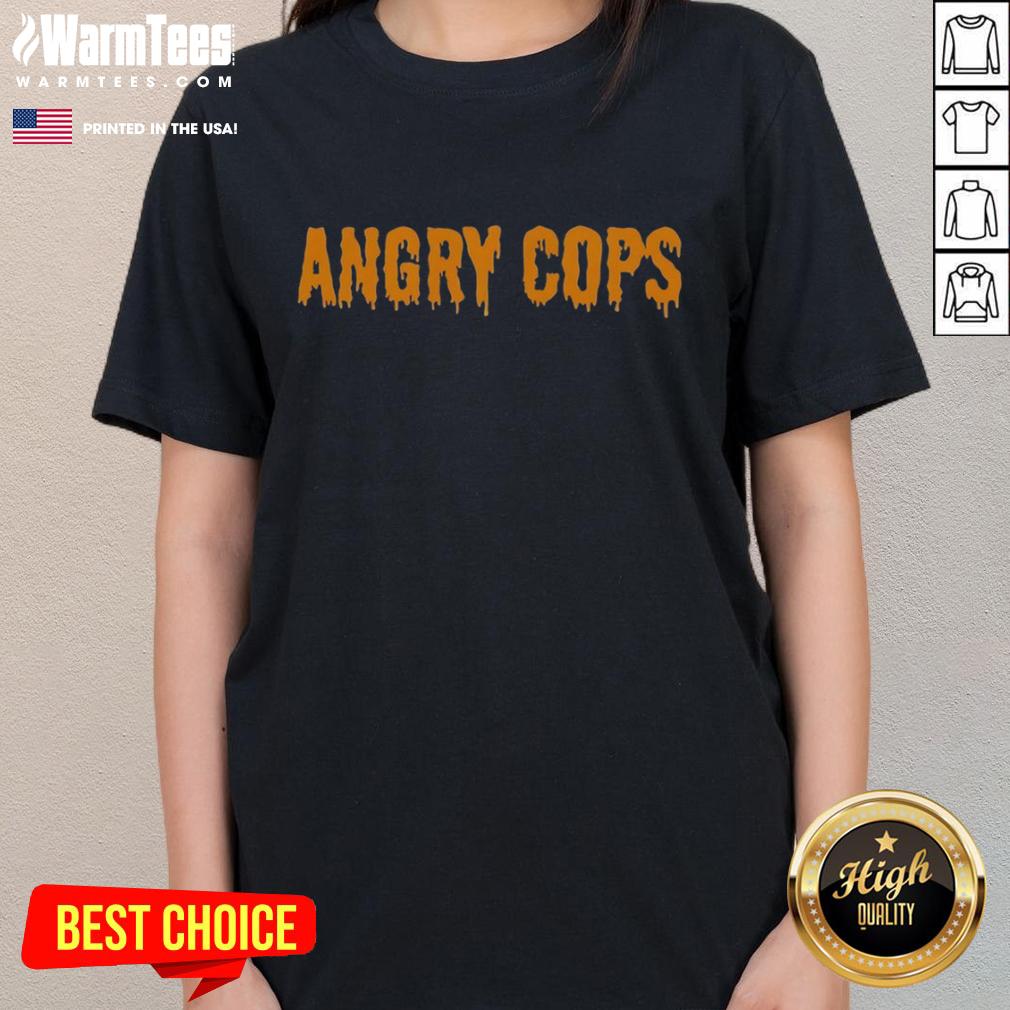 Official Angry Cops Halloween Ladies Tee