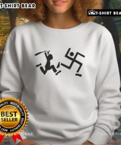 Official Antifa Is Coming For You Sweatshirt featuring bold text design in black and red on a cozy fabric background.