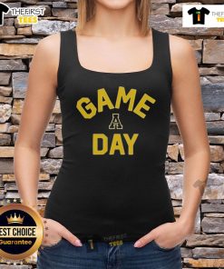 Official App State Mountaineers game day logo on a college tank top, perfect for cheering on your team.