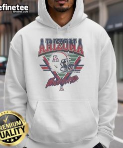 Official Arizona Wildcats Triangle Vintage Hoodie in navy blue, featuring the iconic Wildcats logo and stylish design.