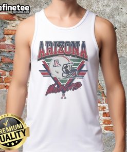Official Arizona Wildcats Triangle Vintage Tank Top in red and blue, featuring classic logo design for fans.