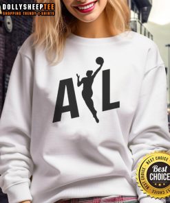 Official ATL Dream WNBA sweatshirt featuring team colors and logo, perfect for fans and casual wear.
