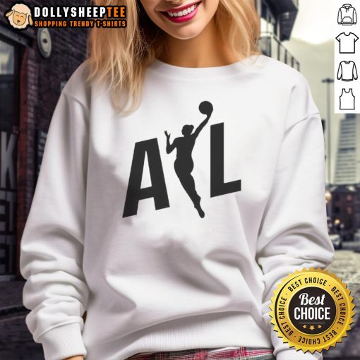 Official ATL Dream WNBA sweatshirt featuring team colors and logo, perfect for fans and casual wear.