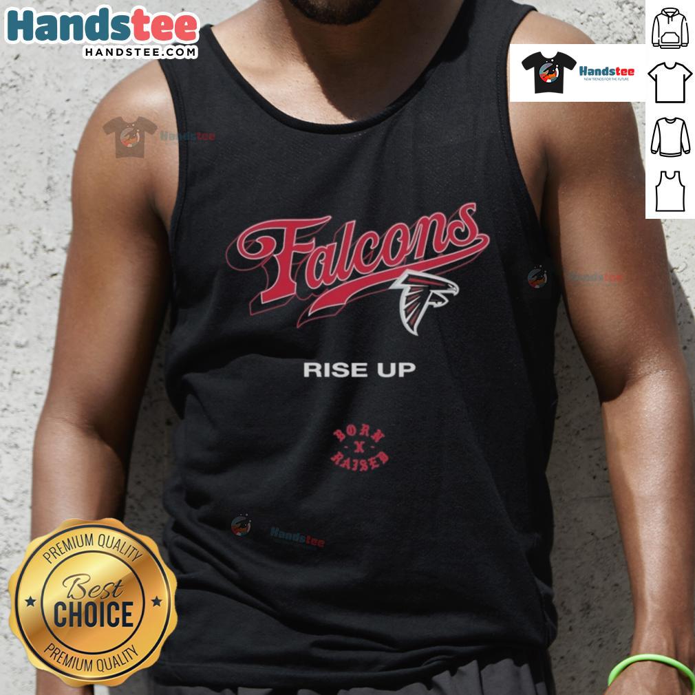 Official Atlanta Falcons Born X Raised Rise Up Tank Top