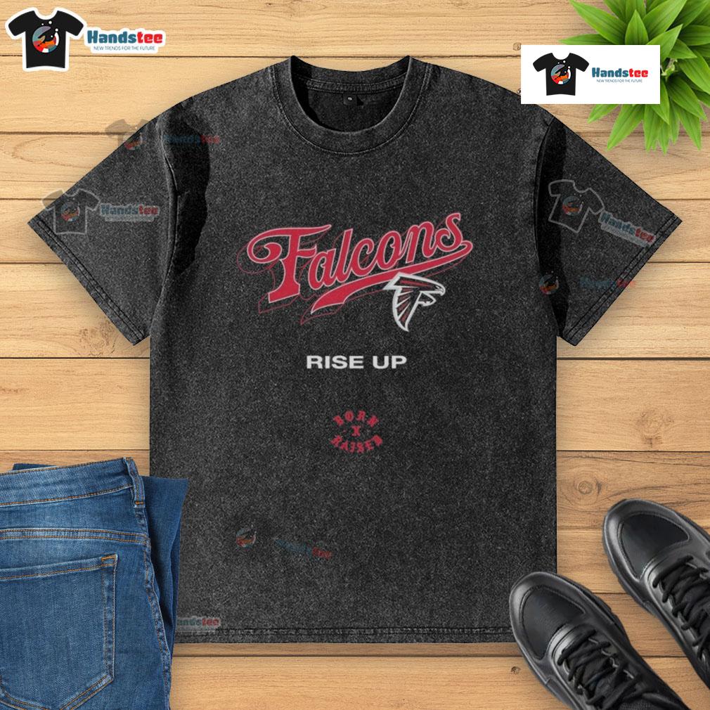 Official Atlanta Falcons Born X Raised Rise Up Washed T Shirt
