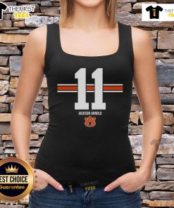 Official Auburn Tigers Football Jackson Arnold Stripe Tank Top in team colors, perfect for game day or casual wear.