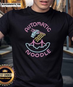 Official Automatic Noodle T-Shirt featuring a fun noodle graphic, perfect for noodle lovers and casual wear enthusiasts.