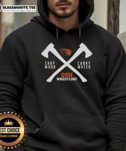 Official Beaver Head and OSU Wrestling logos on a stylish hoodie, perfect for fans and athletes.